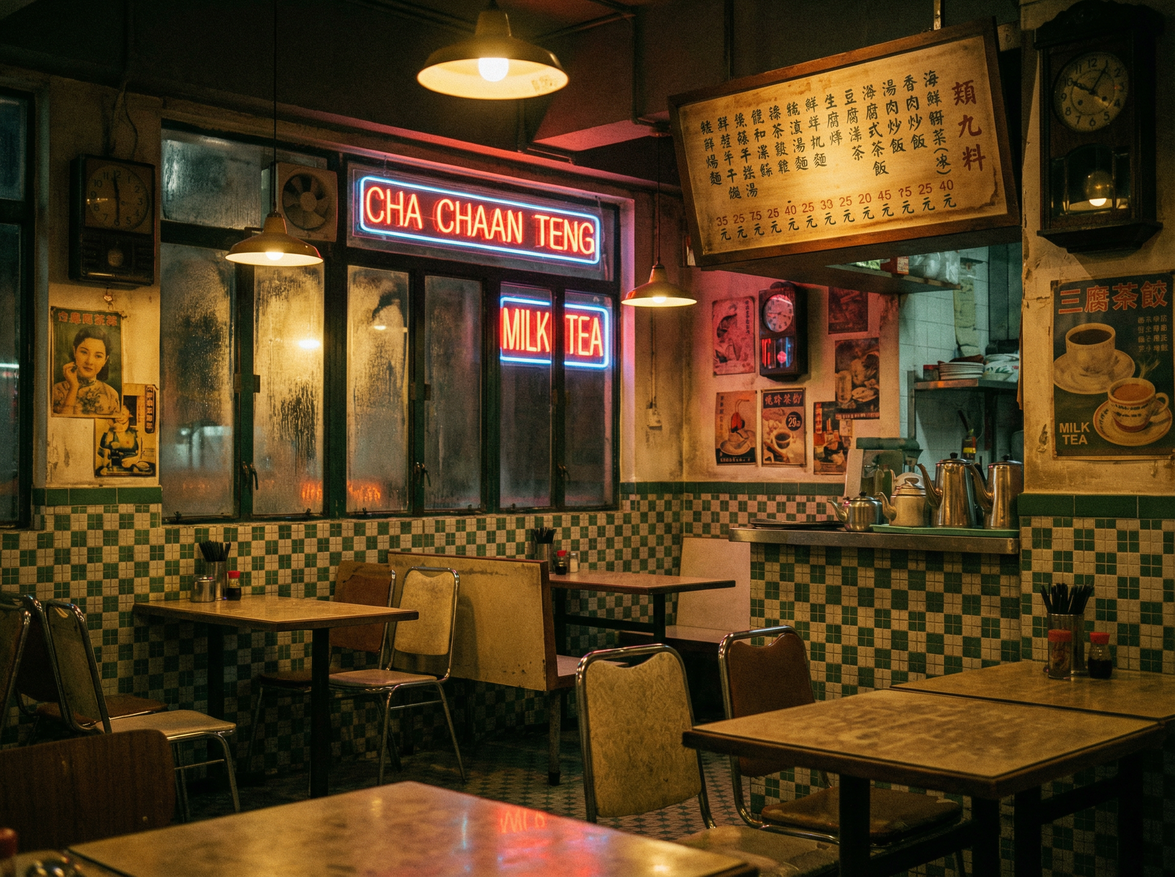 澳门皇冠官网 - 港式茶餐厅内部场景